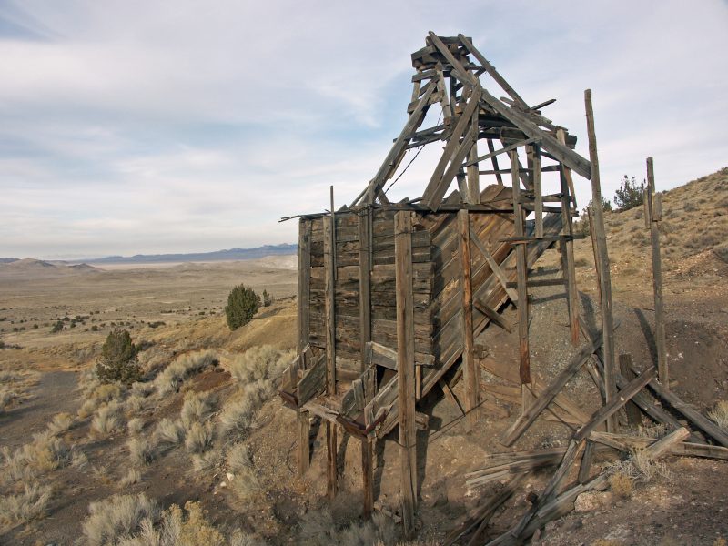 old ore chute from pratt mine