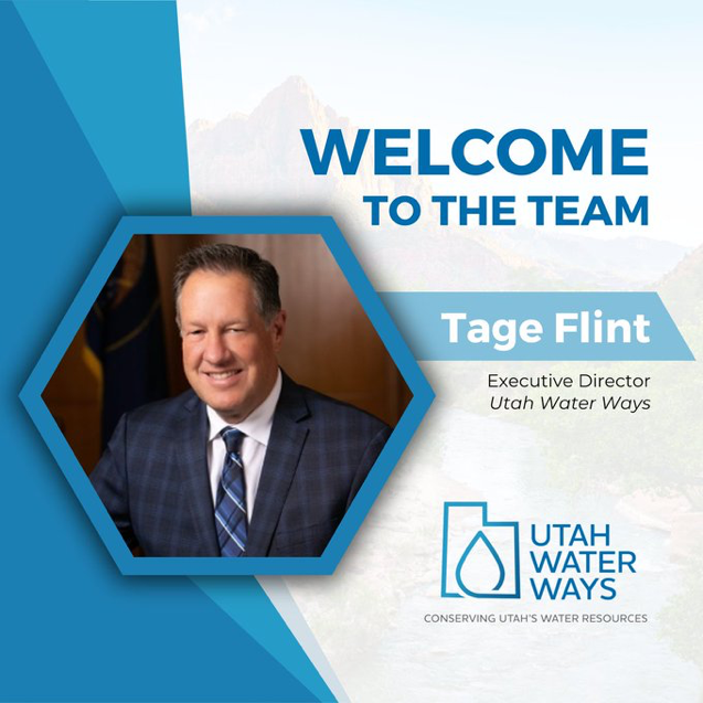 Tage Flint Utah Water Ways welcome hires