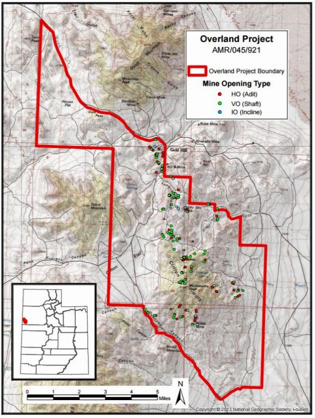 tooele county mine closures map